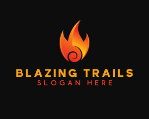 Burning Hot Fire logo design