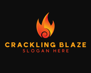 Burning Hot Fire logo design