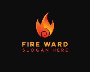 Burning Hot Fire logo design