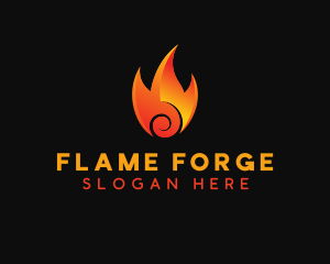 Burning Hot Fire logo design