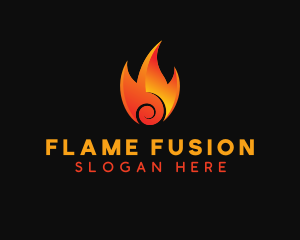 Burning Hot Fire logo design