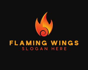 Burning Hot Fire logo design