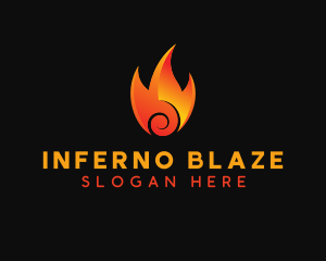 Burning Hot Fire logo design