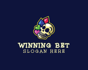 Gambling Skull Casino logo design