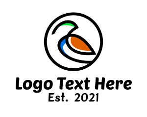 Eagle - Bird Artistic Badge logo design