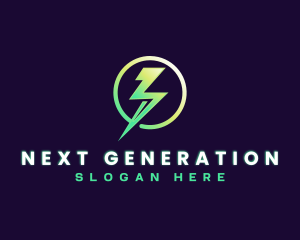 Lightning Power Generator logo design