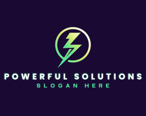 Lightning Power Generator logo design