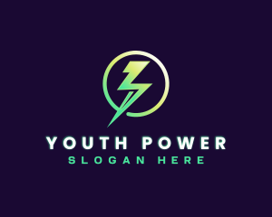 Lightning Power Generator logo design