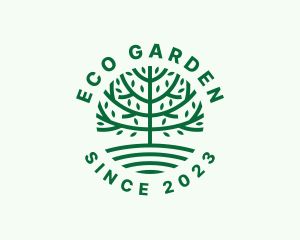 Forest Tree Nature Garden  logo design