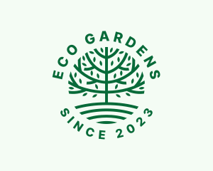 Forest Tree Nature Garden  logo design