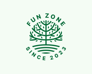 Forest Tree Nature Garden  logo design