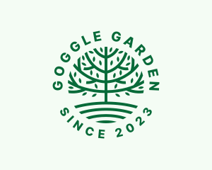 Forest Tree Nature Garden  logo design