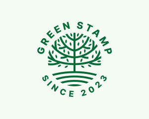 Forest Tree Nature Garden  logo design