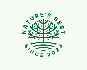 Forest Tree Nature Garden  logo design