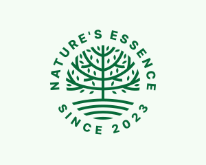 Forest Tree Nature Garden  logo design