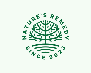 Forest Tree Nature Garden  logo design