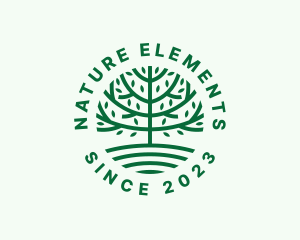 Forest Tree Nature Garden  logo design