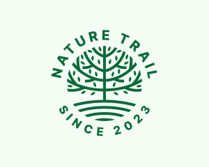 Forest Tree Nature Garden  logo design