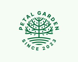 Forest Tree Nature Garden  logo design