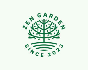 Forest Tree Nature Garden  logo design