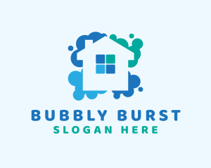 Home Bubble Housekeeping logo design