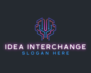 Brain Ai Technology logo design