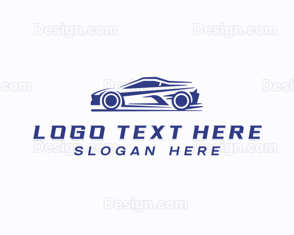 Fast Racing Car Logo