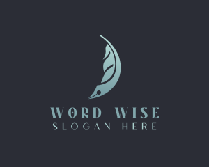 Fountain Pen Feather Writing logo