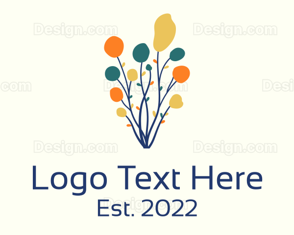 Colorful Tree Plant Logo