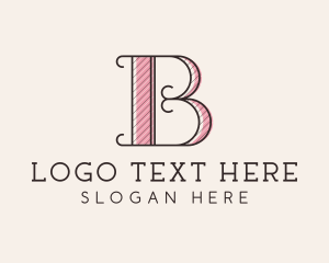 Retro Business Letter B logo