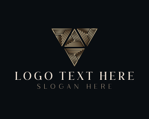 Premium Luxury Triangle  logo