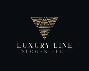 Premium Luxury Triangle  logo design