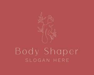 Flawless Female Body Leaves logo design