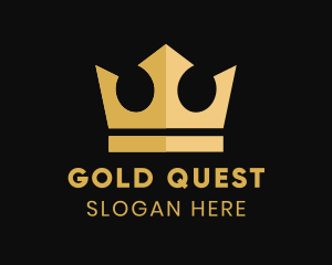 Premium Gold Crown  logo design