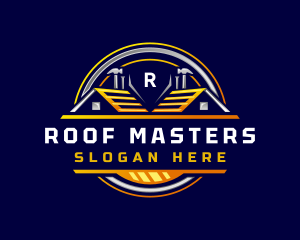 Hammer Roof Contractor logo design