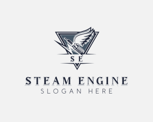 Sparkplug Engine Wings logo design