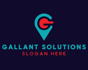 Location Letter G logo design