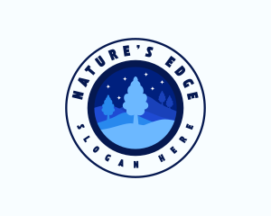 Night Farm Tree logo design