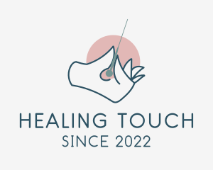 Needle Hand Acupuncture  logo design