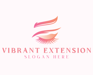 Eyelash Eyebrow Beautician logo design