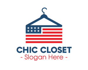 USA Fashion Hanger logo design