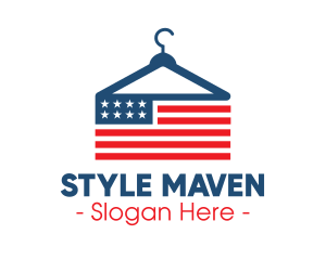 USA Fashion Hanger logo design