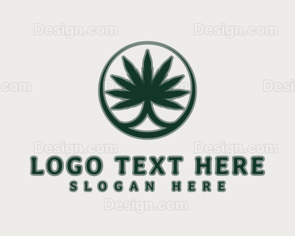 Premium Marijuana Plant Logo