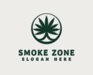 Premium Marijuana Plant logo design