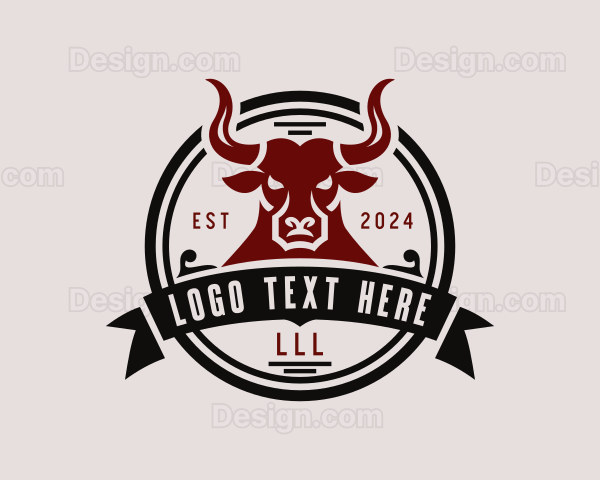 Western Rodeo Bull Logo