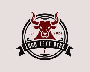 Western Rodeo Bull Logo