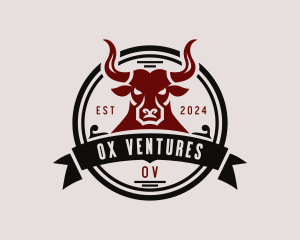 Western Rodeo Bull logo design