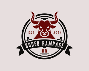 Western Rodeo Bull logo design