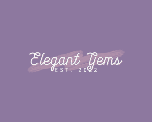 Handwritten Cosmetics Wordmark logo