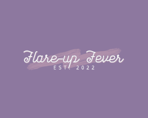 Handwritten Cosmetics Wordmark logo design